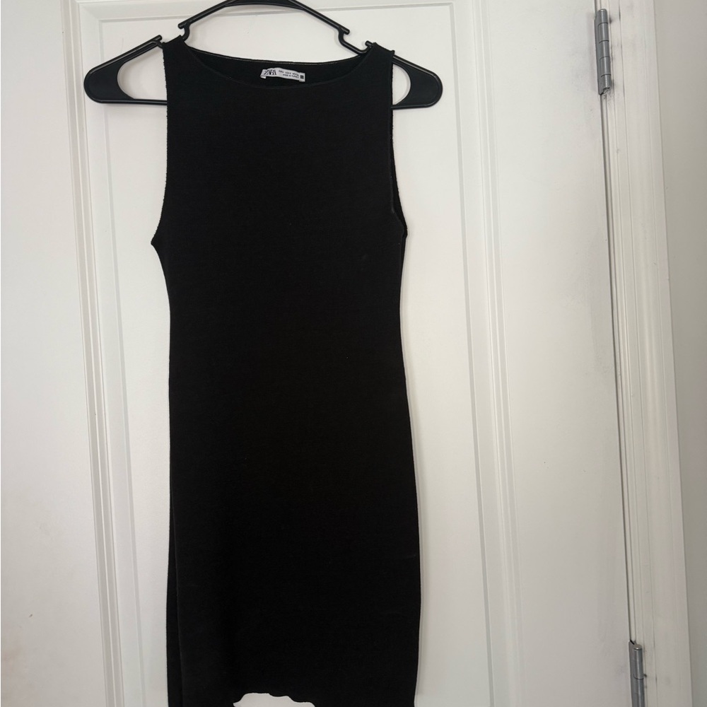 ZARA Elegant Black Sleeveless Dress